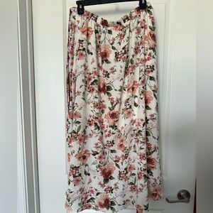 Beautiful flower maxi skirt